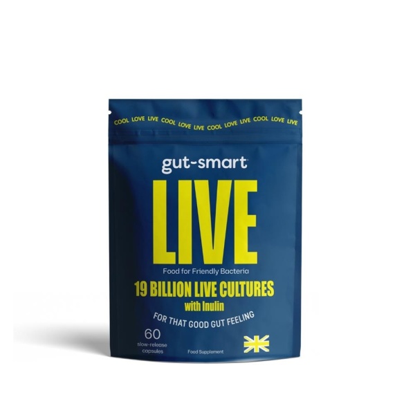 Gut Smart Live 19 Billion Live Cultures with Inulin 60 Slow Release Capsules